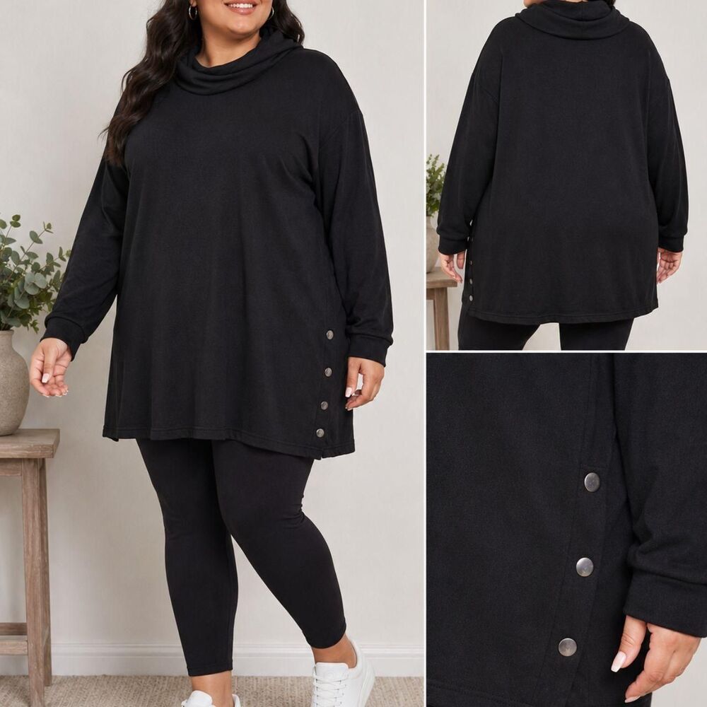 Ellos Women's Black and Grey Sweatshirt